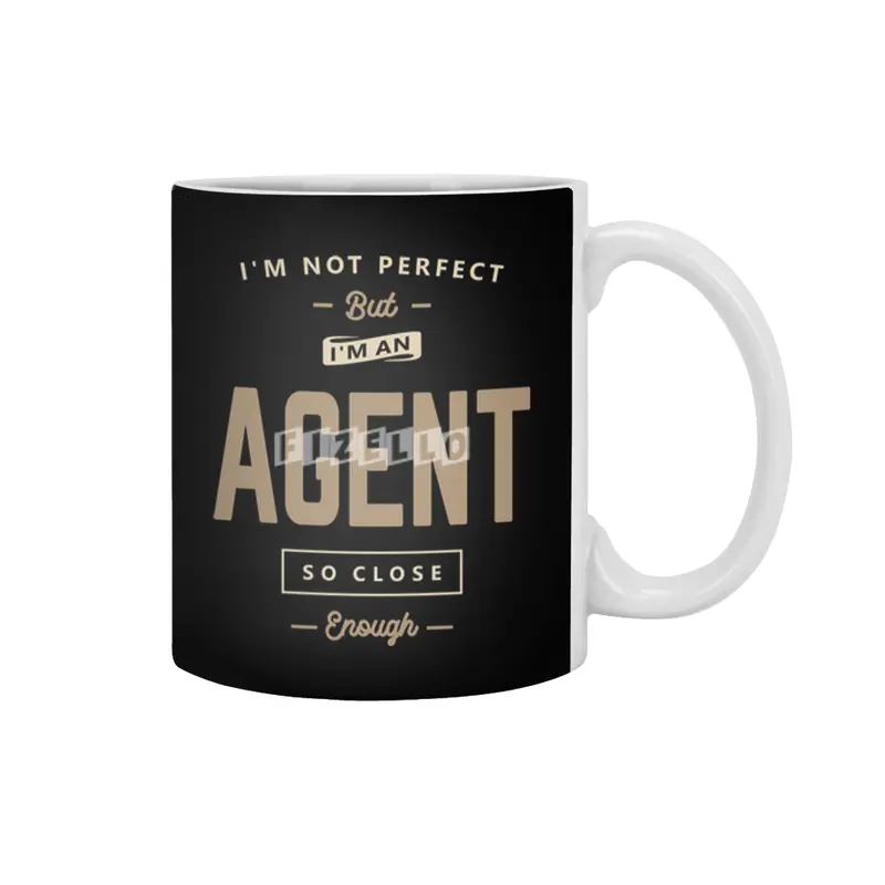 Agent Funny Job Title Profession Birthday Worker Beyaz Kupa