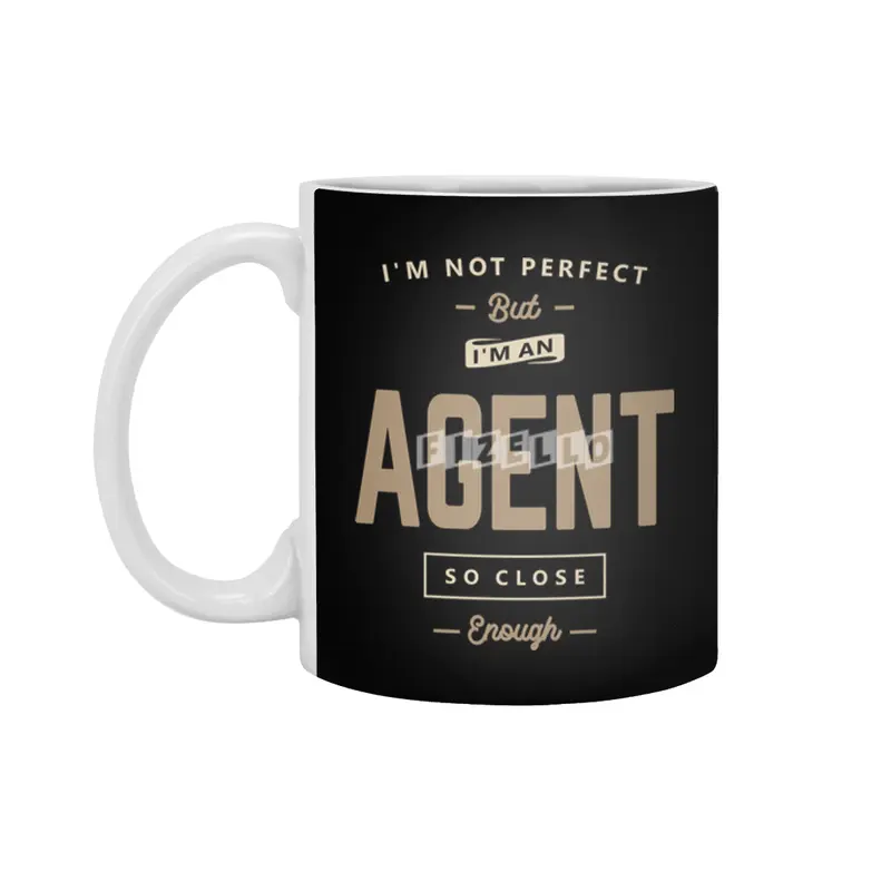 Agent Funny Job Title Profession Birthday Worker Beyaz Kupa