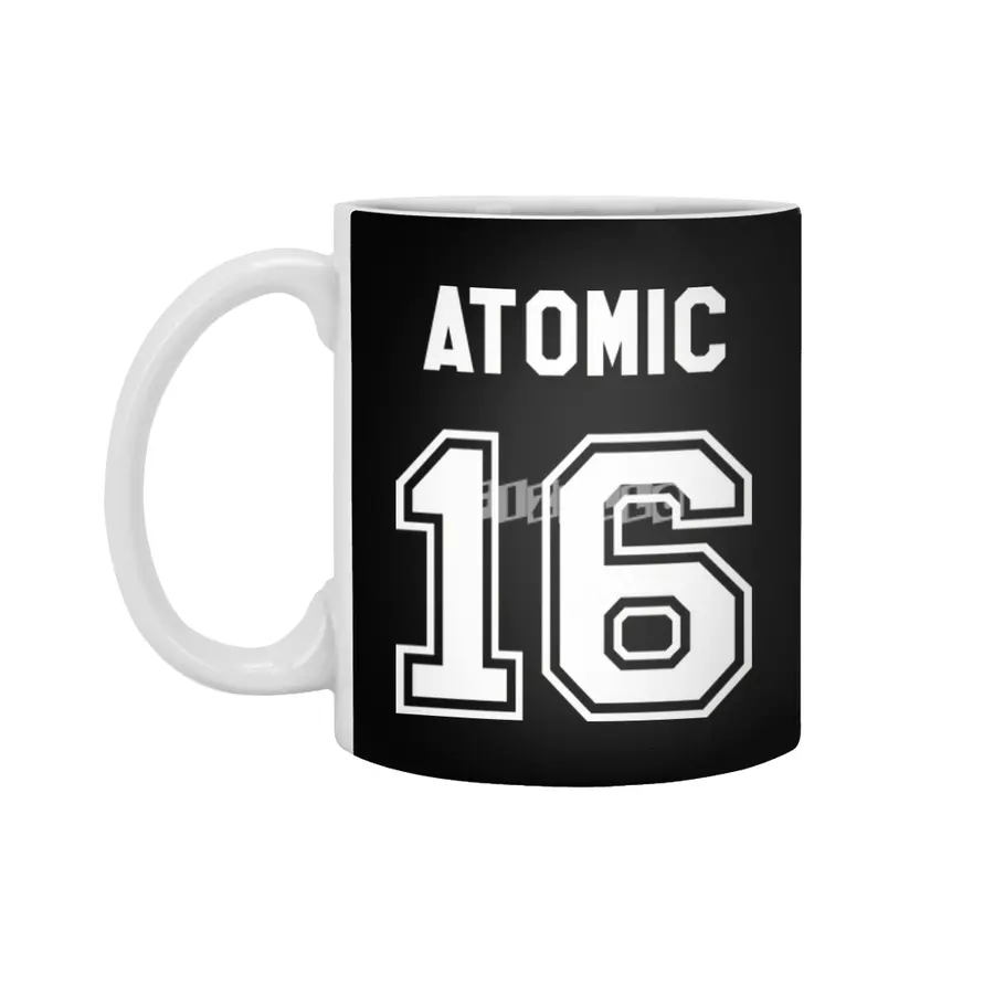 atomic number 16 Beyaz Kupa