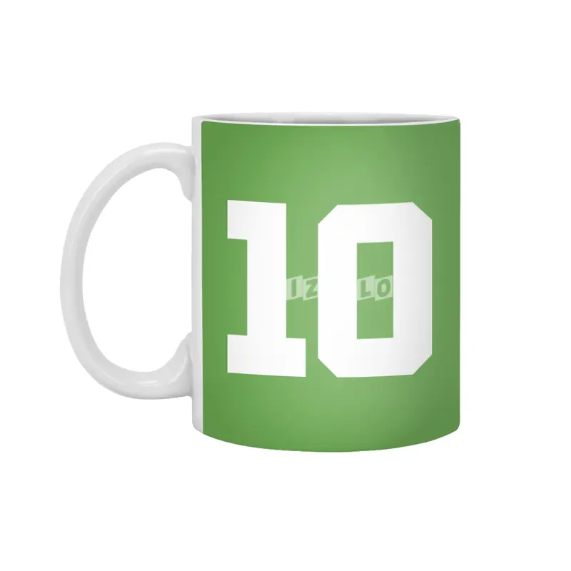 White Number 10 Beyaz Kupa