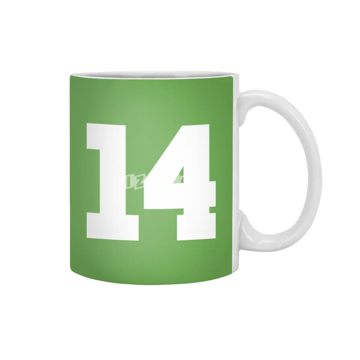 White Number 14 Beyaz Kupa