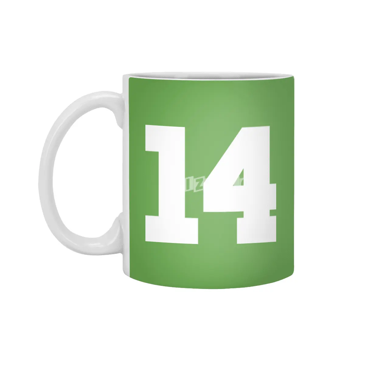 White Number 14 Beyaz Kupa
