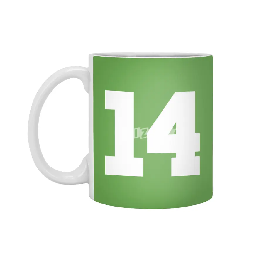 White Number 14 Beyaz Kupa