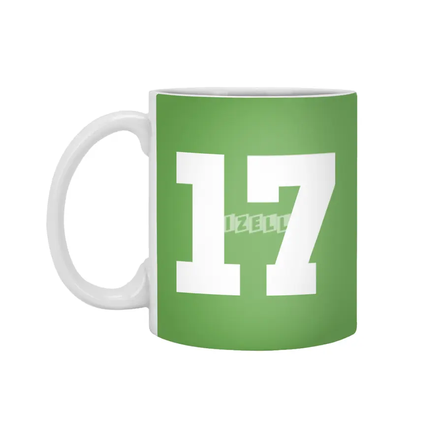 White Number 17 Beyaz Kupa
