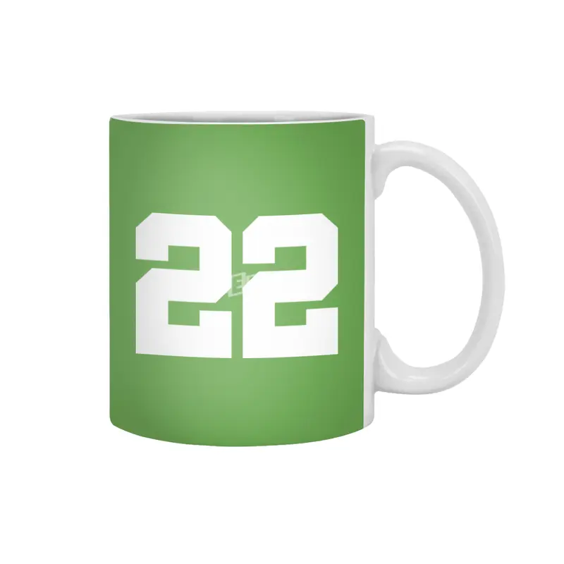 White Number 22 Beyaz Kupa