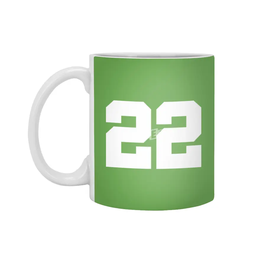 White Number 22 Beyaz Kupa