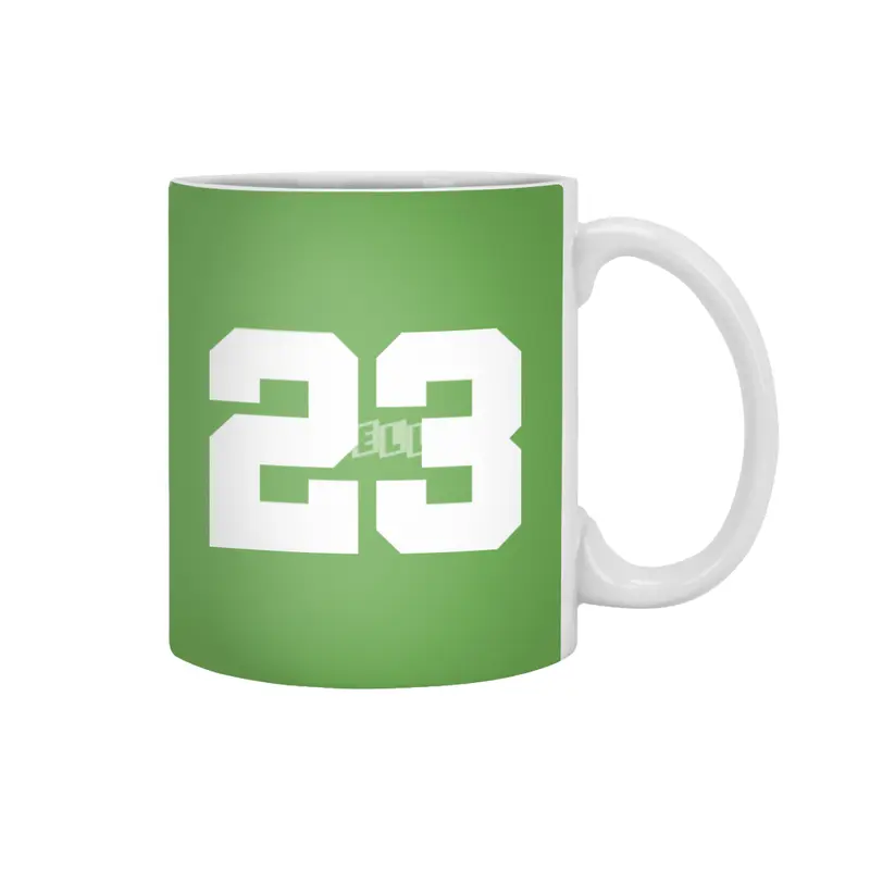 White Number 23 Beyaz Kupa