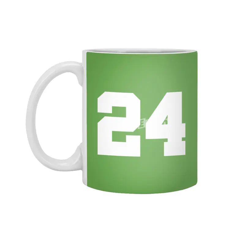 White Number 24 Beyaz Kupa