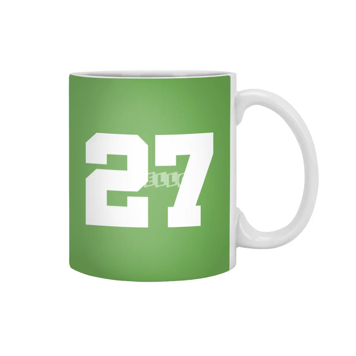 White Number 27 Beyaz Kupa