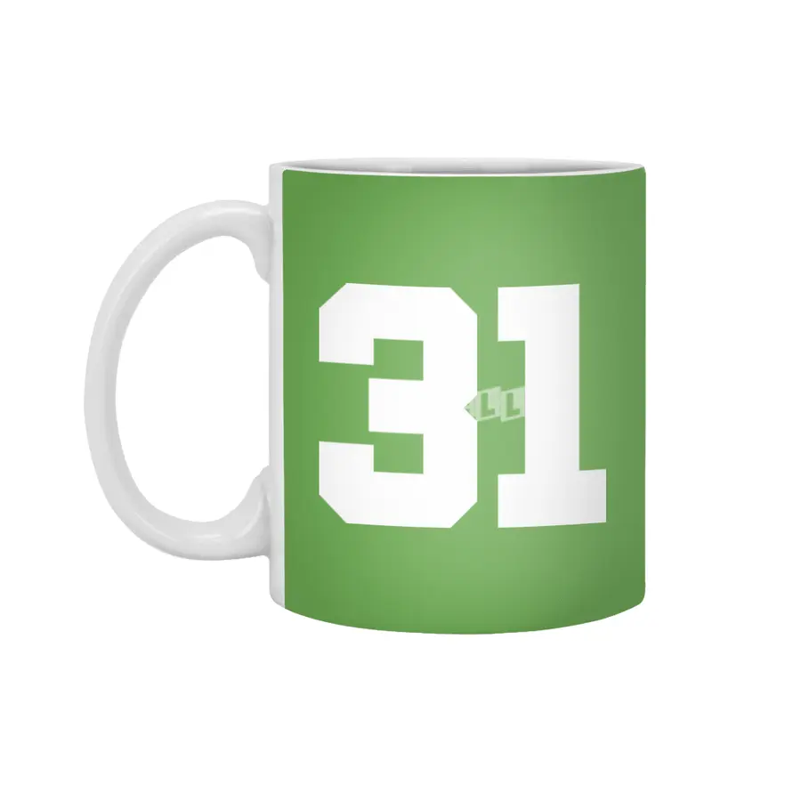White Number 31 Beyaz Kupa
