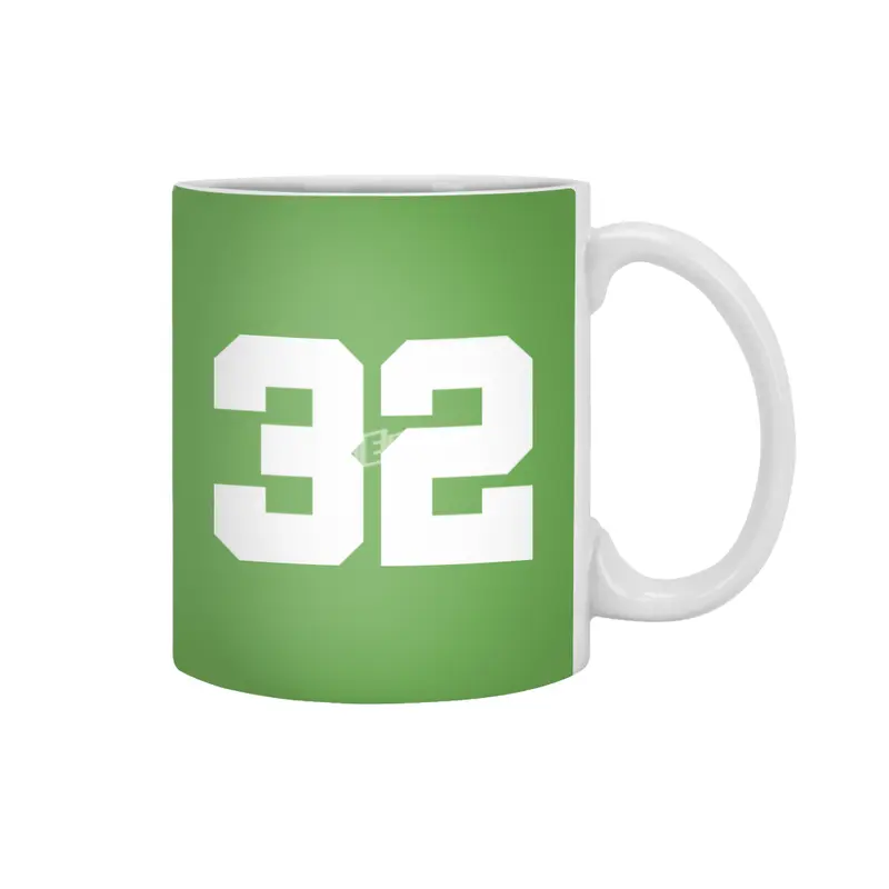 White Number 32 Beyaz Kupa