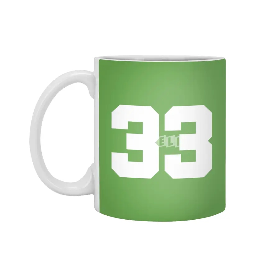 White Number 33 Beyaz Kupa