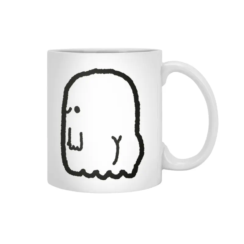Boo-ty (Black) Beyaz Kupa