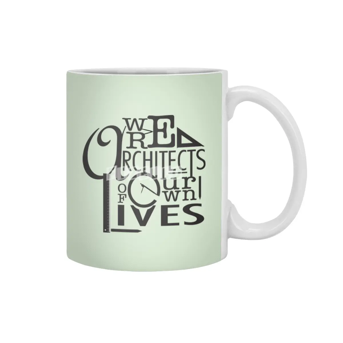 We are architects of our own lives Inspirational Poster Beyaz Kupa