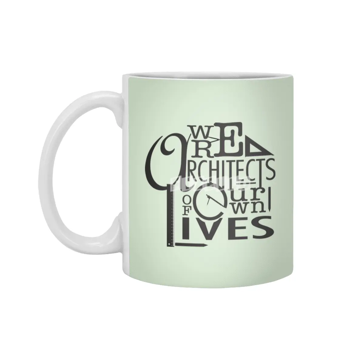 We are architects of our own lives Inspirational Poster Beyaz Kupa
