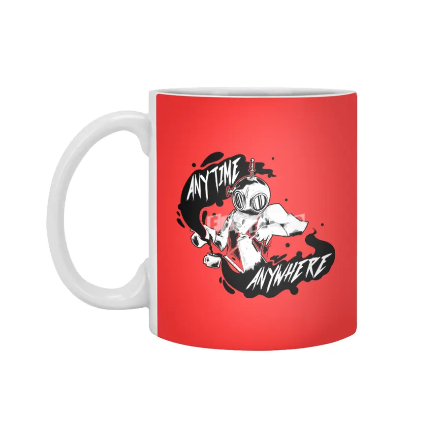 Coffee: Anytime, Anywhere Beyaz Kupa