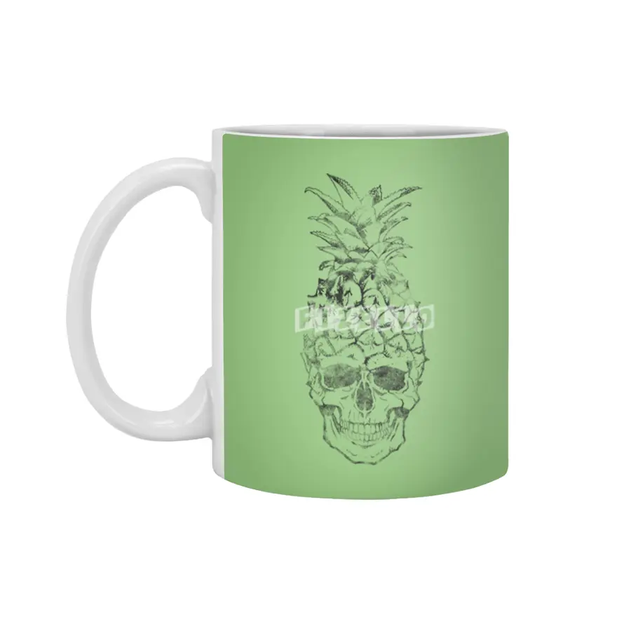 Pineapple Skull Beyaz Kupa