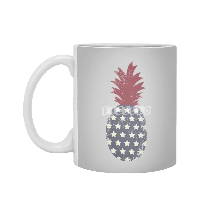 Patriotic Pineapple Beyaz Kupa