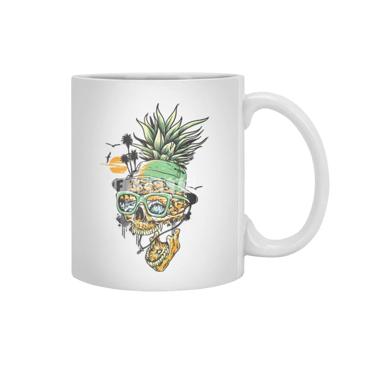 Summer Pineapple Beyaz Kupa