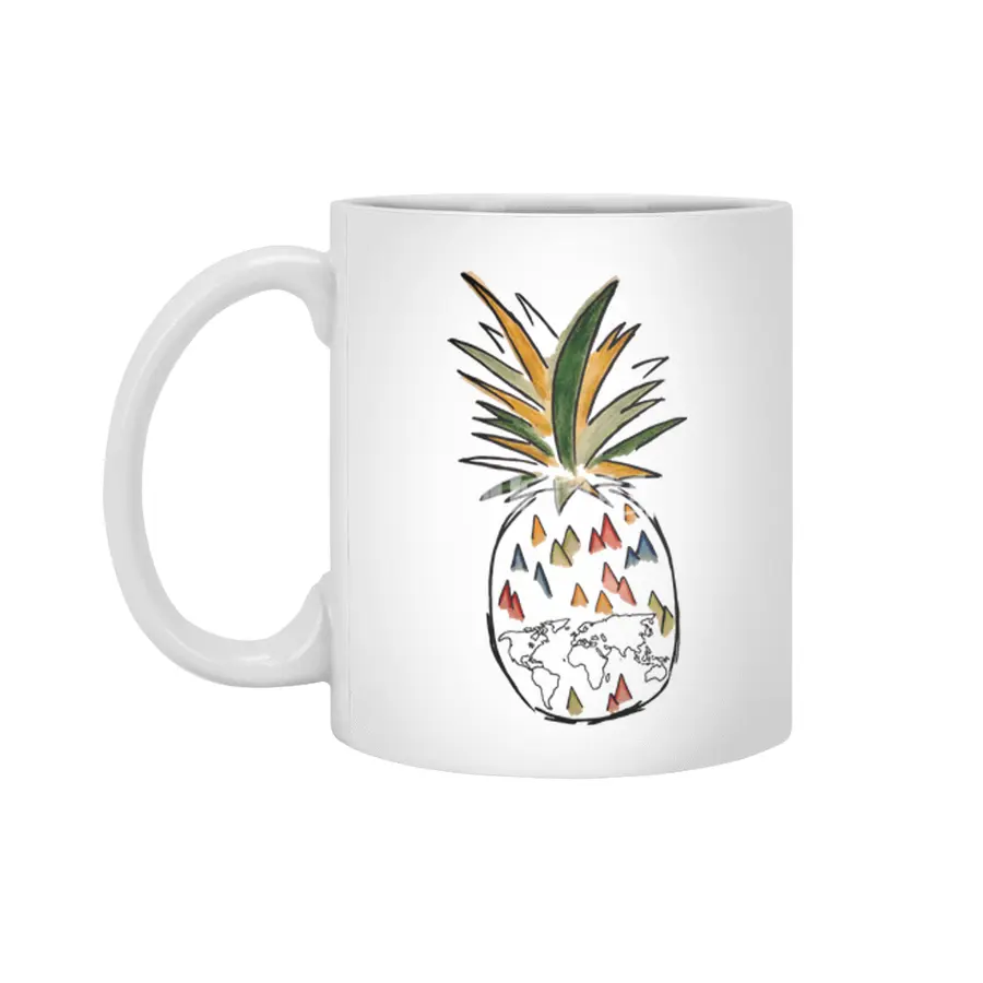 Travel Pineapple Beyaz Kupa