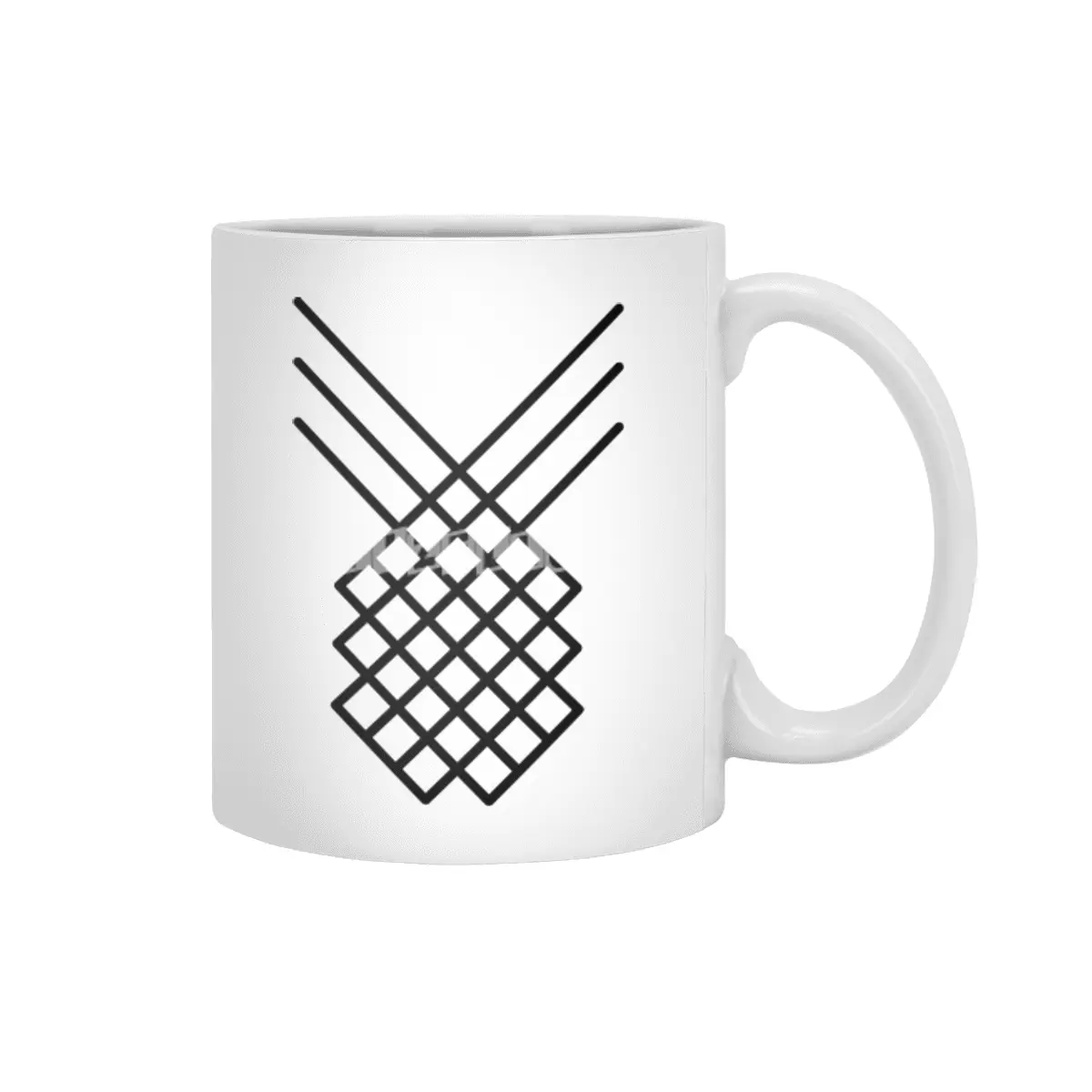 Pineappleline Beyaz Kupa