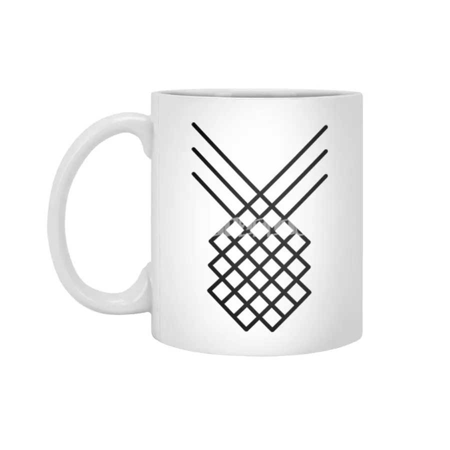 Pineappleline Beyaz Kupa