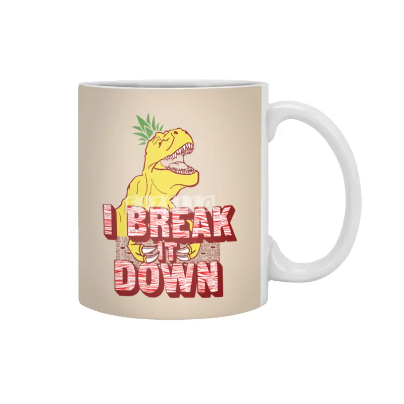 PineappleSaurus Rex Beyaz Kupa