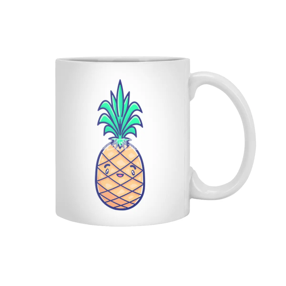 Tropicana Sticker Collection – Pineapple Beyaz Kupa
