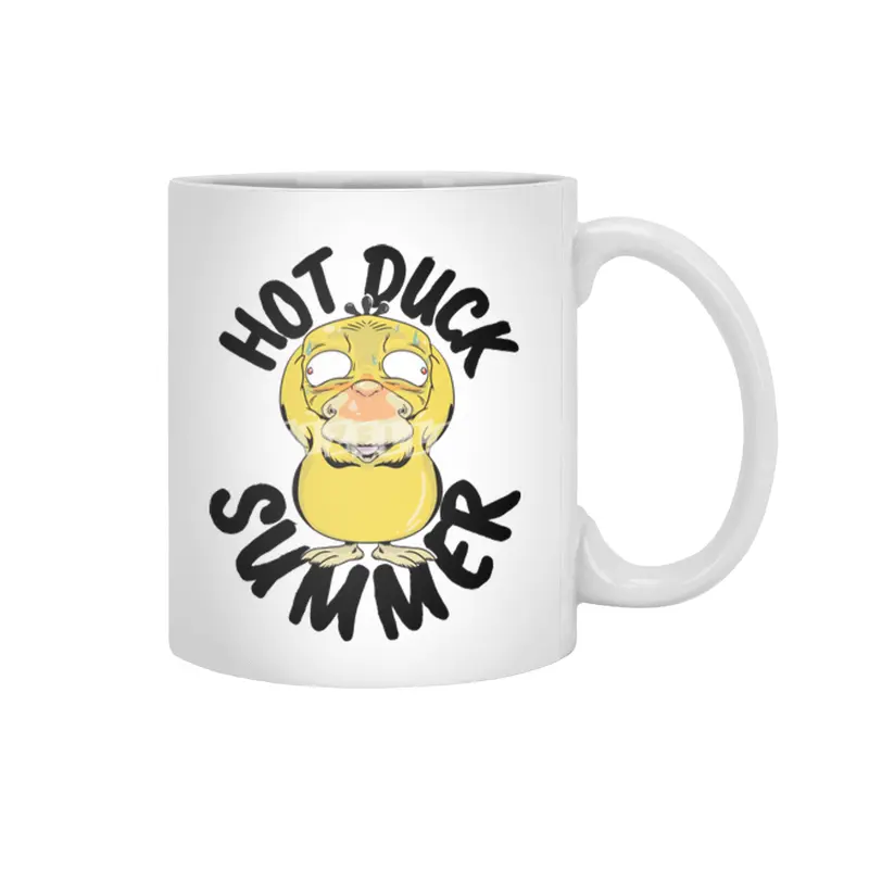Hot duck summer Beyaz Kupa