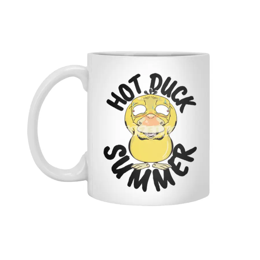 Hot duck summer Beyaz Kupa