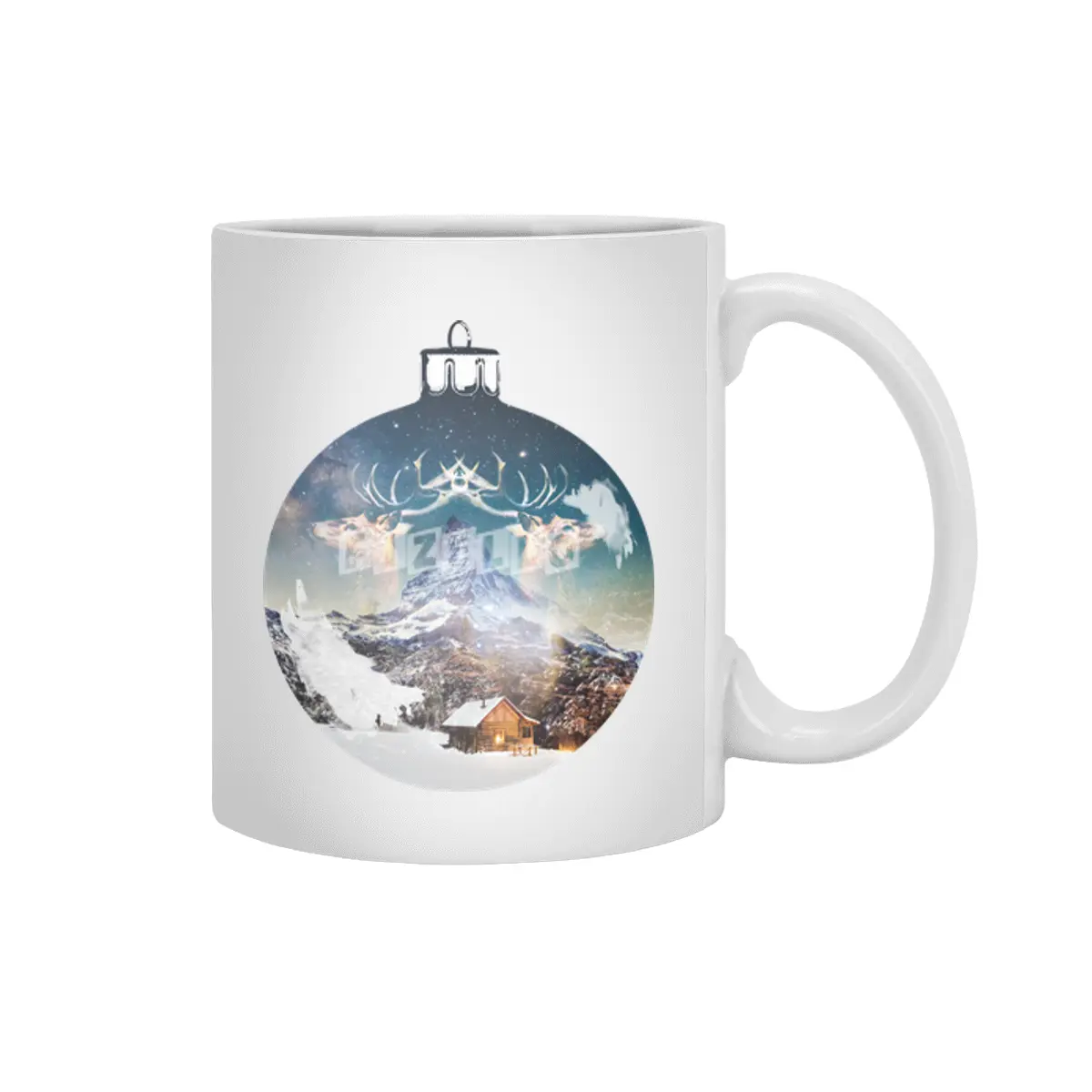 Winter Ornament Beyaz Kupa