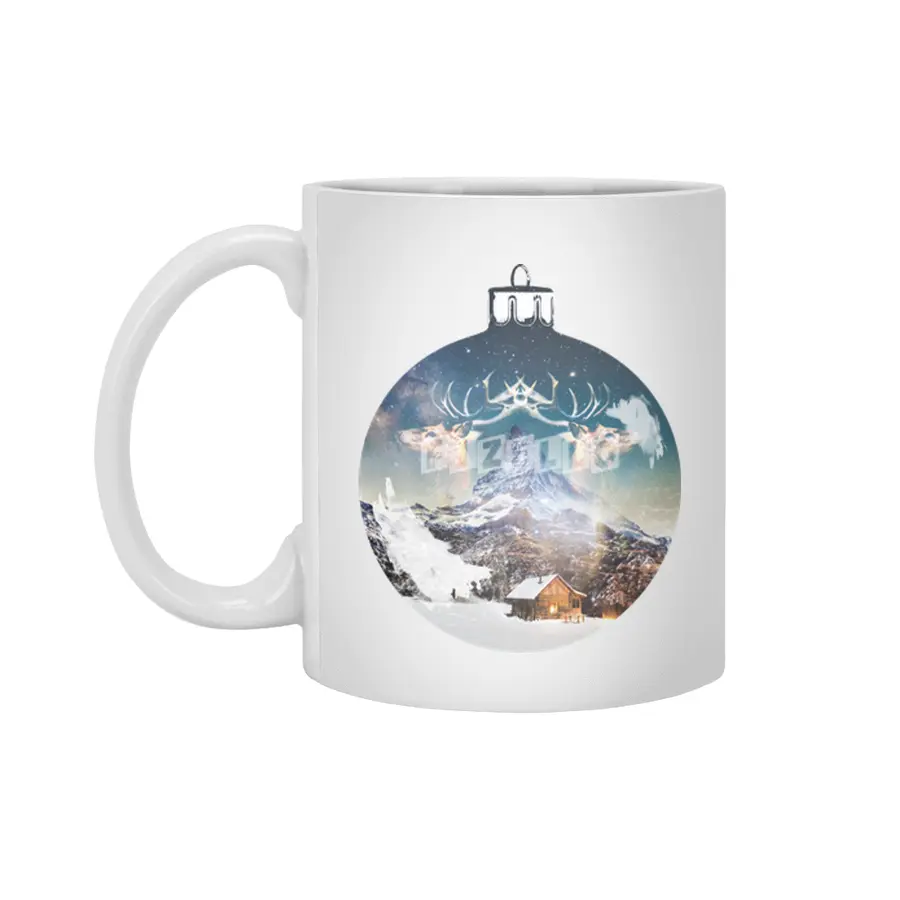 Winter Ornament Beyaz Kupa