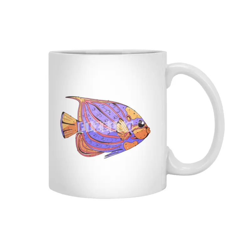 Bluering Angelfish Beyaz Kupa