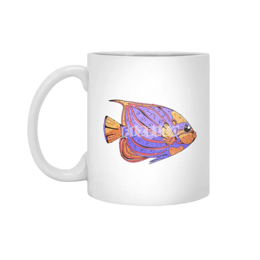 Bluering Angelfish Beyaz Kupa