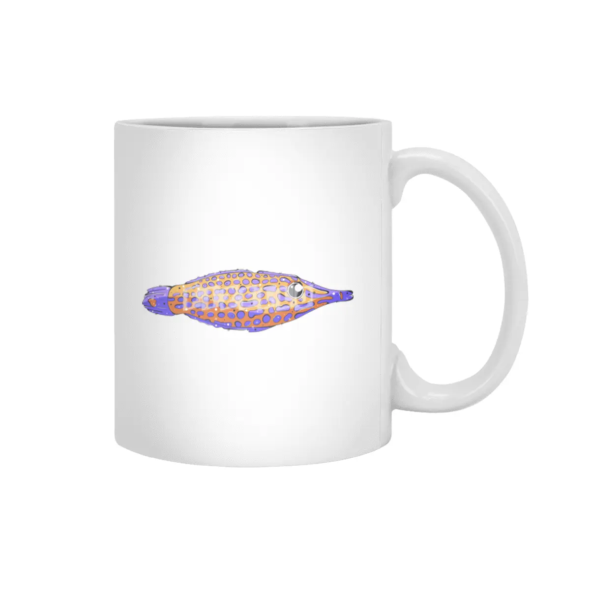 Orange Spotted Filefish Beyaz Kupa