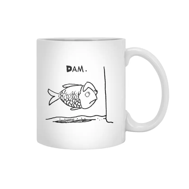 Dam damned Fish Beyaz Kupa