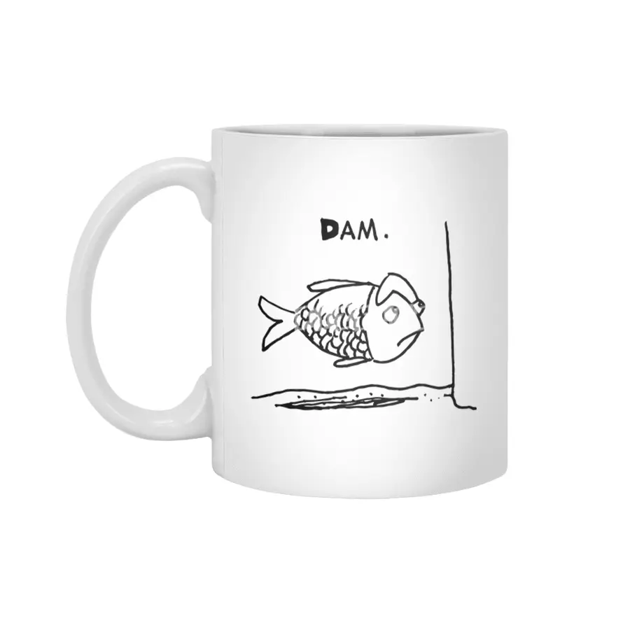 Dam damned Fish Beyaz Kupa