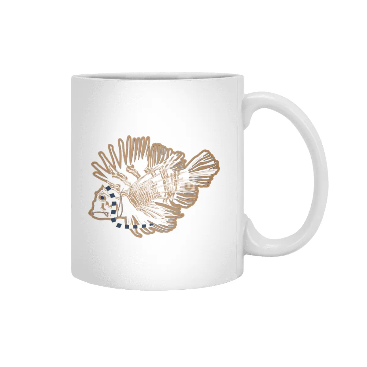 Lionfish - Scarf Beyaz Kupa