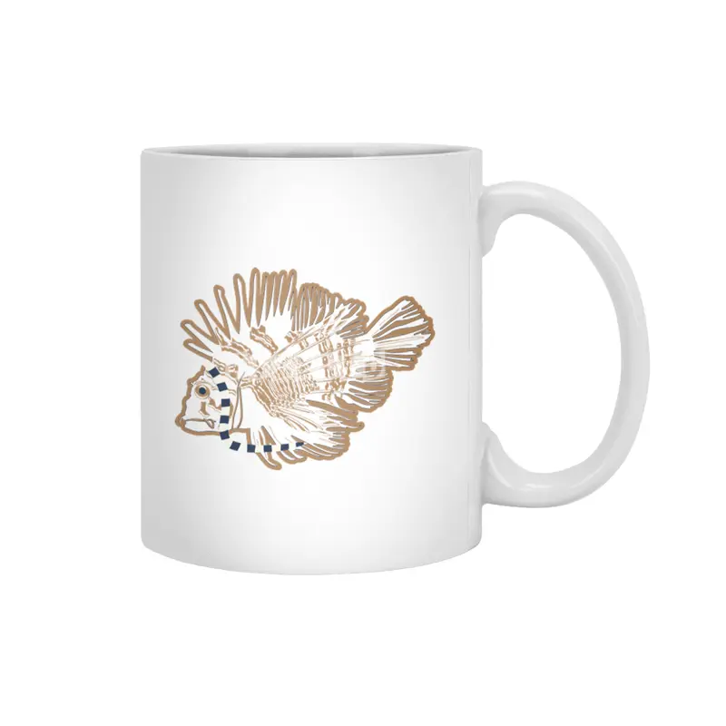 Lionfish - Scarf Beyaz Kupa