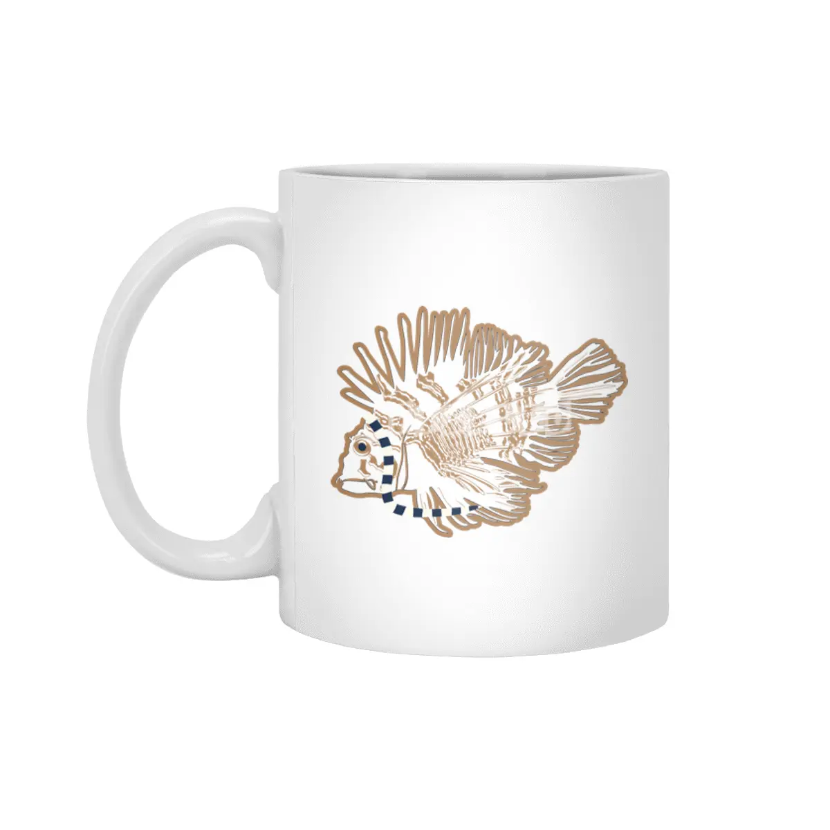 Lionfish - Scarf Beyaz Kupa