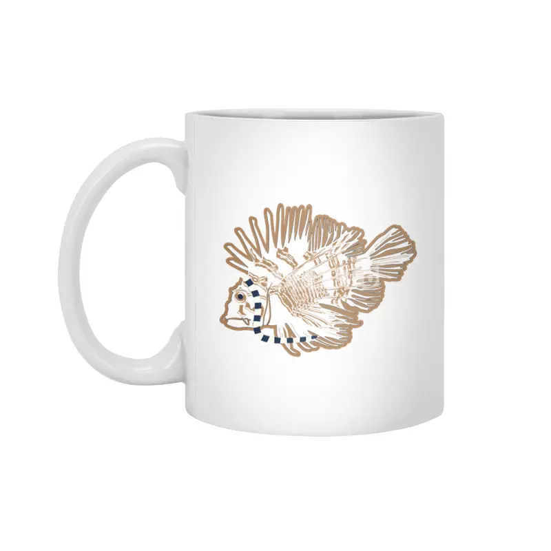 Lionfish - Scarf Beyaz Kupa