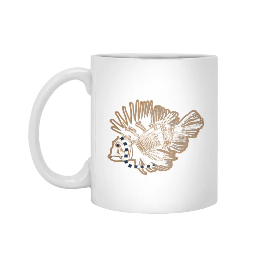 Lionfish - Scarf Beyaz Kupa