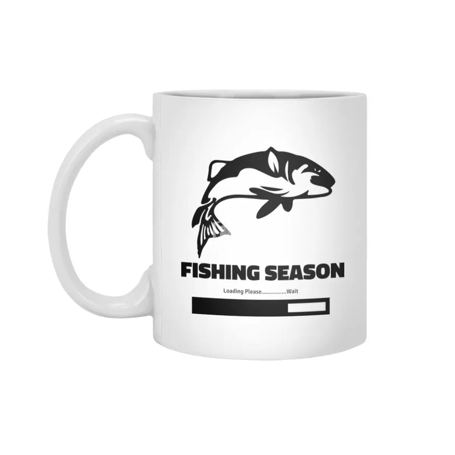 Fishing Season Loading Please Wait Beyaz Kupa