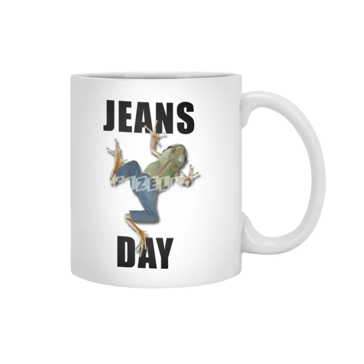 JEANS DAY (frog) Beyaz Kupa