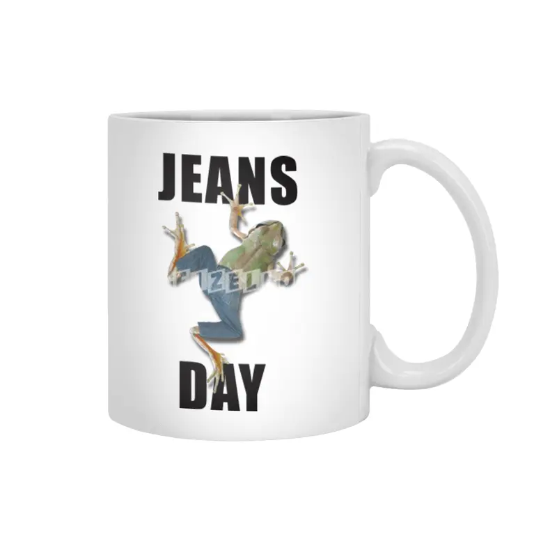 JEANS DAY (frog) Beyaz Kupa