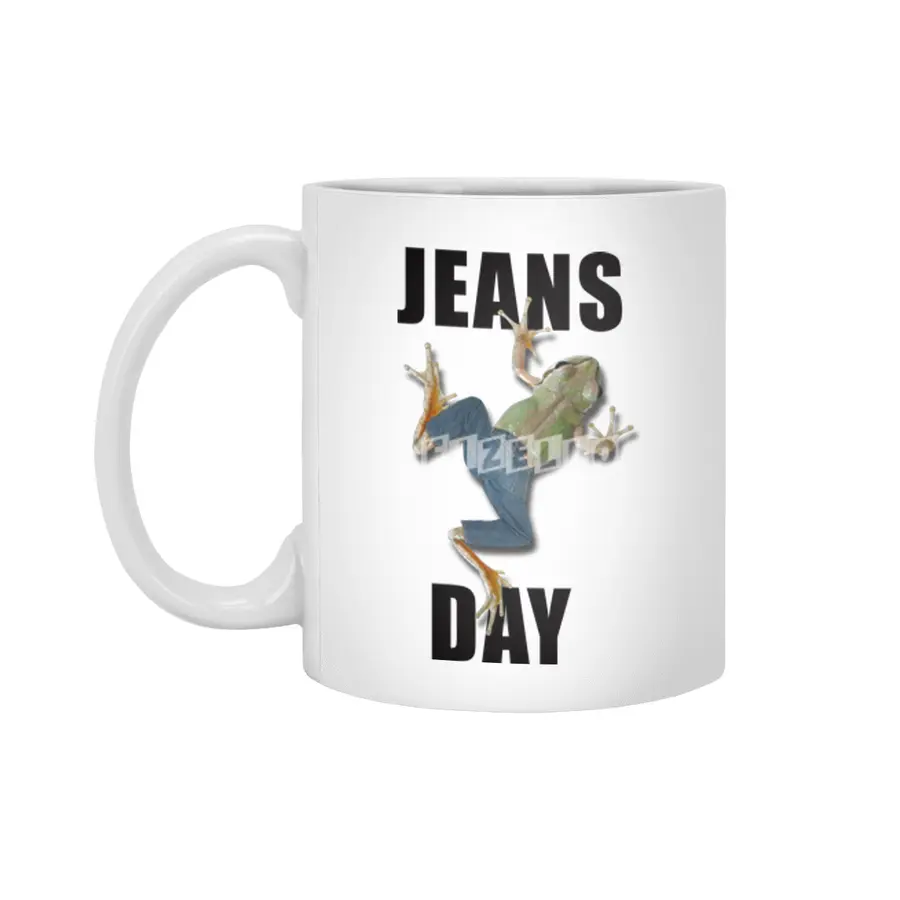 JEANS DAY (frog) Beyaz Kupa