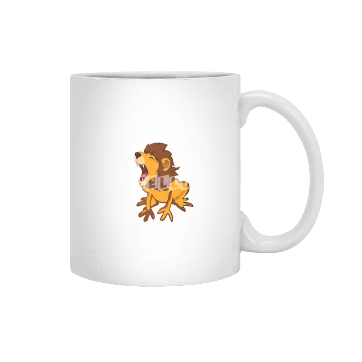 lion frog Beyaz Kupa