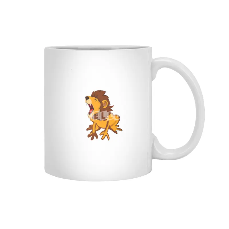 lion frog Beyaz Kupa