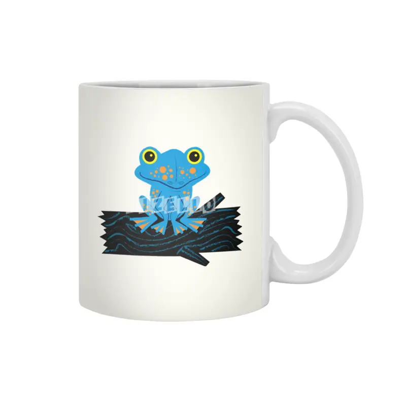 Frog On a Log Beyaz Kupa