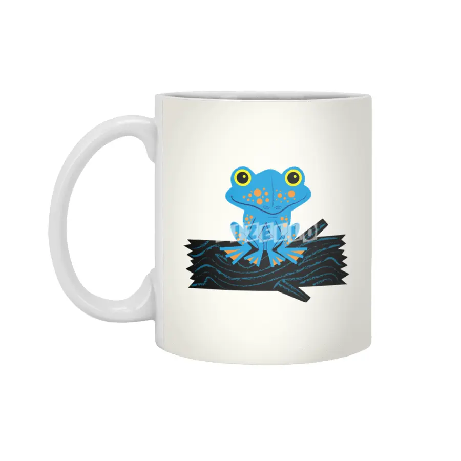 Frog On a Log Beyaz Kupa